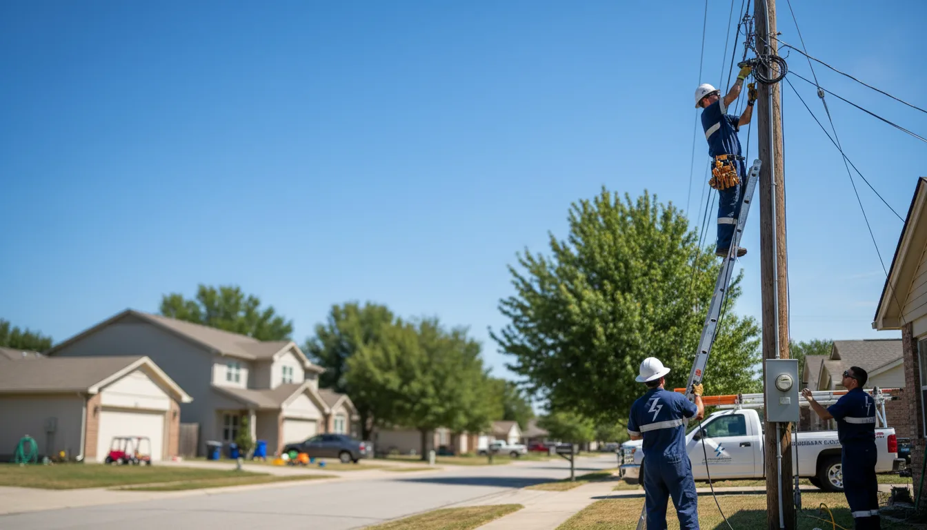 Residential electrician providing installation services in Lyon, MS